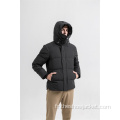 Veste matelassée pour hommes d'hiver personnalisée en usine avec capuche
